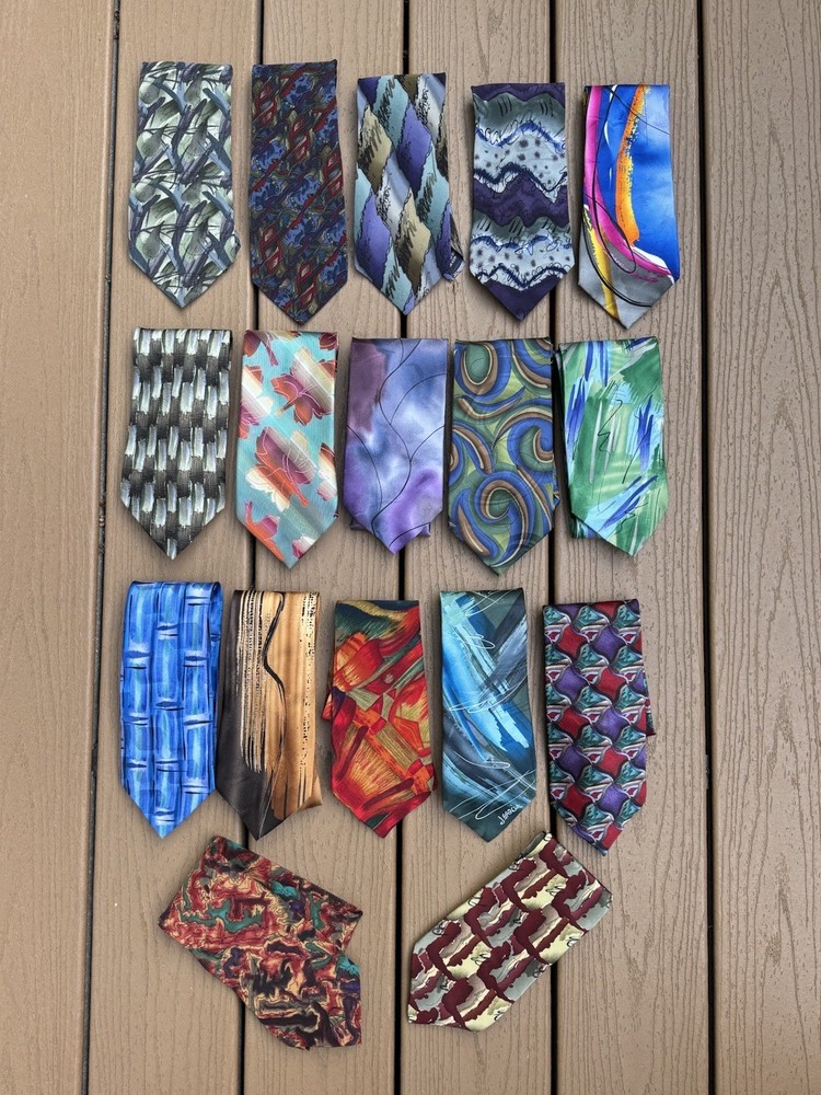 J. Jerry Garcia Necktie Lot 17 Ties Grateful Dead Wearable Art Limited Edition