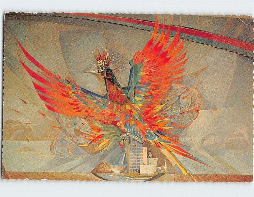 Postcard The Phoenix Bird Sky Harbor Airport Phoenix Arizona USA