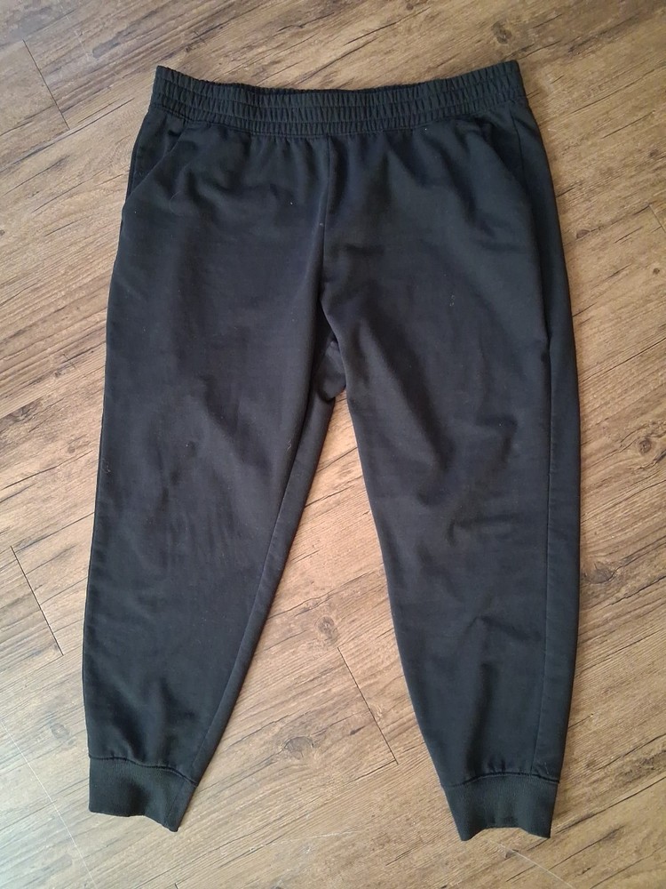 Athletic Works Black Comfortable Stylish Tapered Sweatpants Size XL