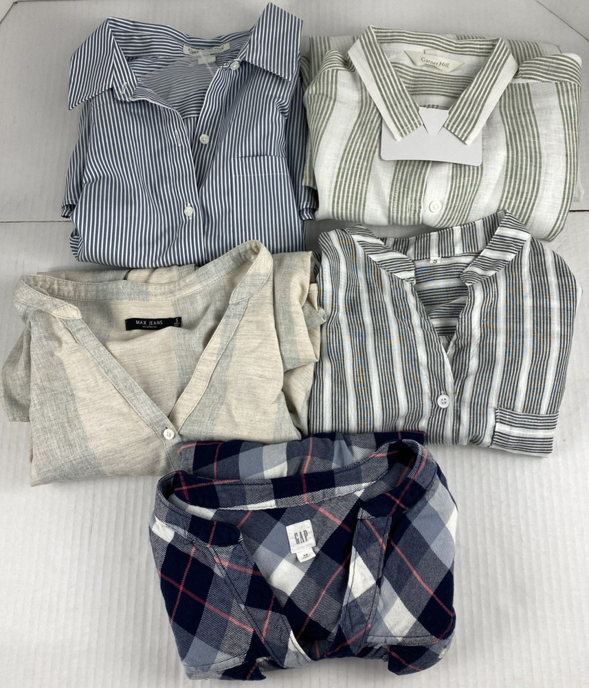 Cold Creek Gap Garnet Hill Max Jeans Sz XS/S lot of 5 button up shirts women’s