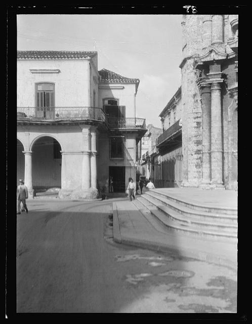 Photo:Cuba Guatemala 1900s Street Scene Colonial Buildings