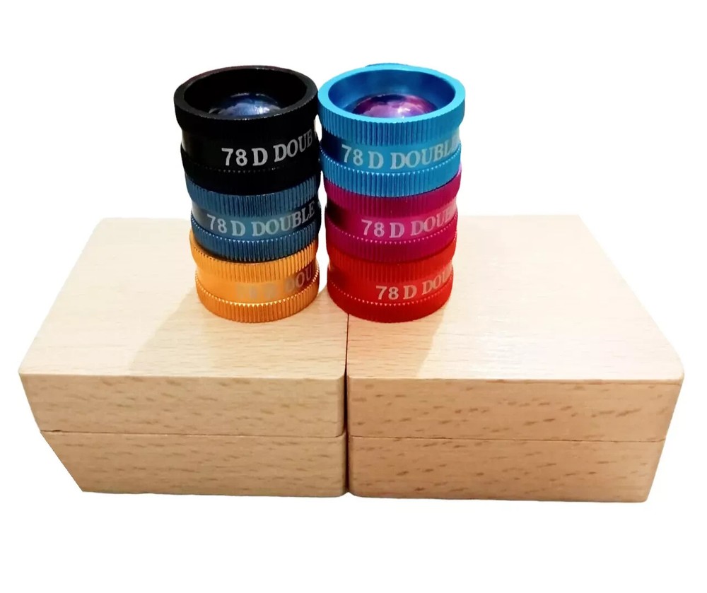 78D Accurate Diopter Lens Set with Case for Ophthalmology Free Shipping 6pc-image