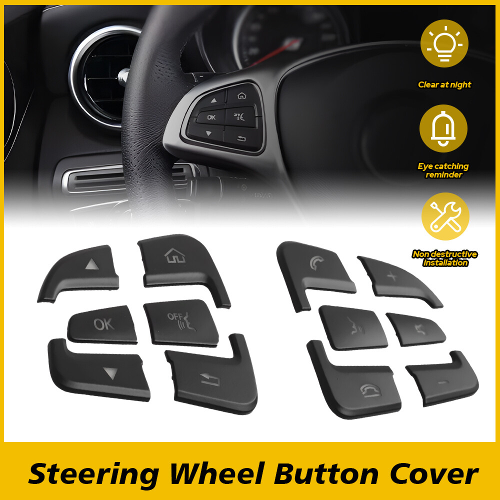 Steering Wheel Multi-Function Button Cover for Mercedes-Benz C300 2015-2019