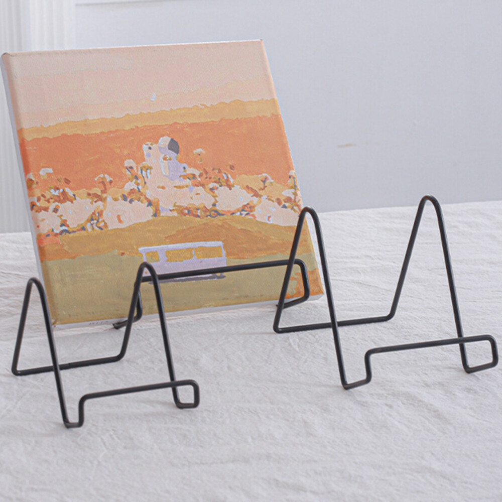 Photo Book Organizer Iron Art Display Stands Metal Easel Stand Storage Rack wi