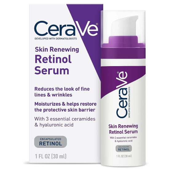 Cerave Skin Renewing Retinol Serum 1 fl oz for Smooth and Refreshed Skin