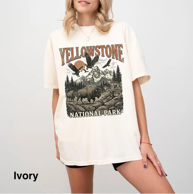 Vintage Yellowstone National Park Comfort Tee