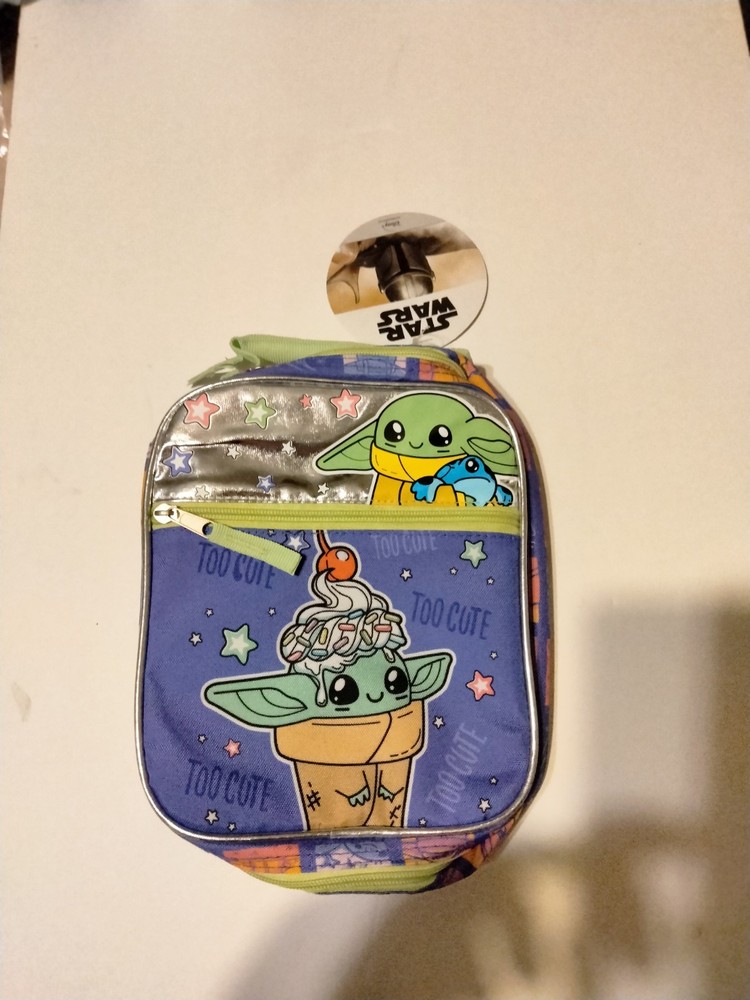 DISNEY STAR WARS GROGU INSULATED LUNCH BAG Baby Yoda The Mandalorian NEW w/Tag