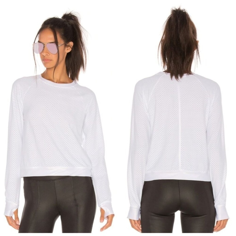 Koral Sofia Mesh Long Sleeve Pullover Sz S