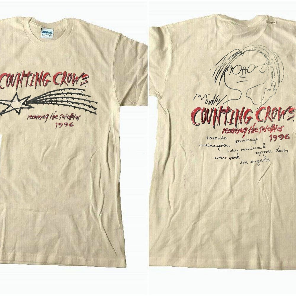 Vtg Counting Crows 1996 2 side Sand Short sleeve Remake T shirt