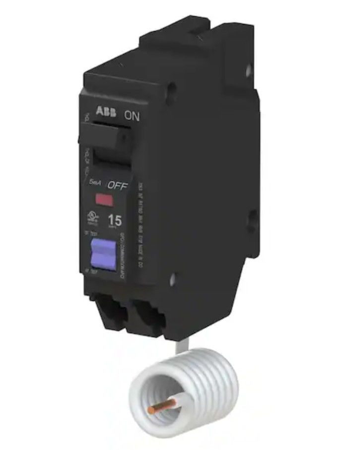 #227  15 Amp Single-Pole Dual Function Arc Fault/DFCI Breaker (THQL1115DFA)