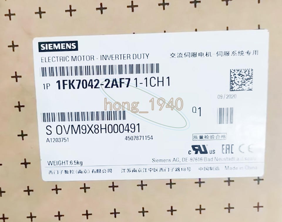 One New Siemens Servo Motor 1Fk7042-2Ak71-1Ch1