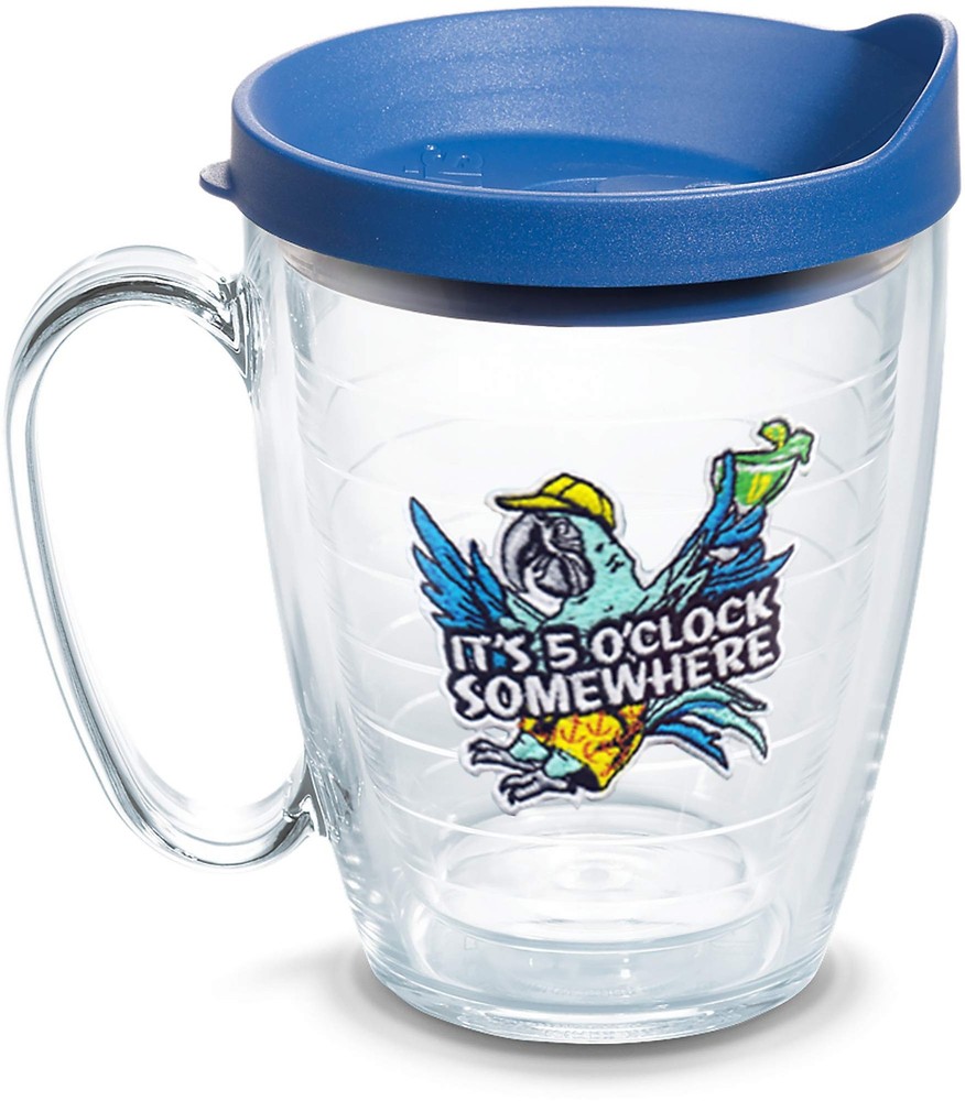 Margaritaville 5 O'Clock Somewhere Red Parrot Double Wall Made in USA