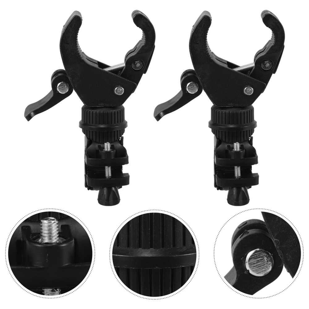 2-Pack Walking Stick Holders for Crutches Wheelchair or Cane Support Mounts