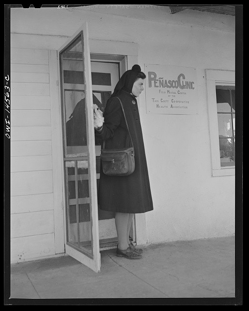 Photo:Penasco New Mexico Nurse Marjorie Muller 1943 Taos County Clinic