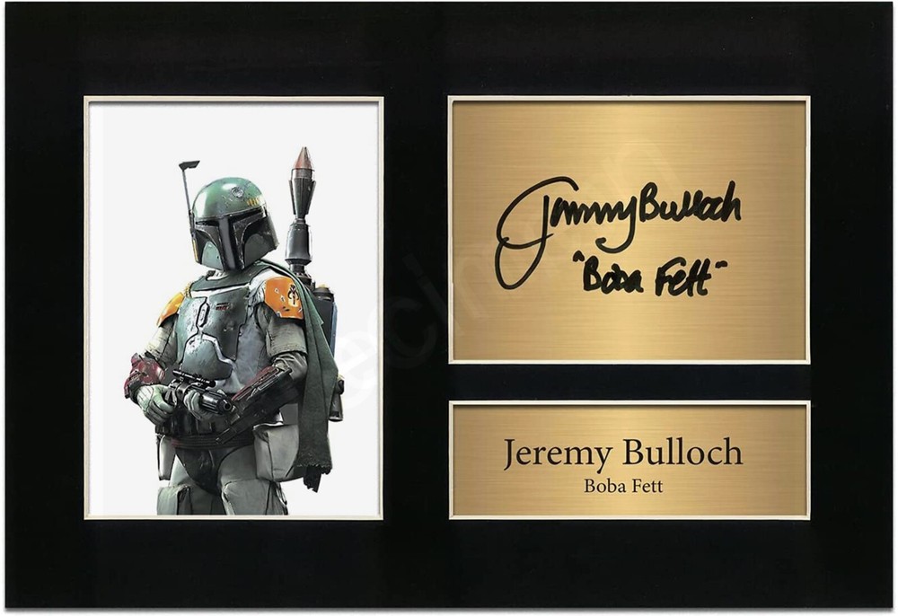 Star Wars Boba Fett Autographed Limited Edition Print by Jeremy Bulloch