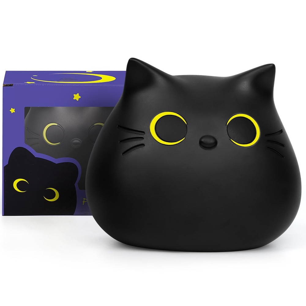 Piggy Bank, Black Cat Money Saving Box Gifts for Kids, Black Cat Bank Coin Bo...