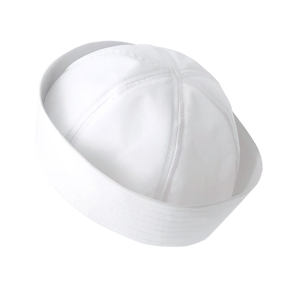 Cute White Doughboy Navy SAILOR Fishing Marine Popeye Costume Hat Cap 54cm nn