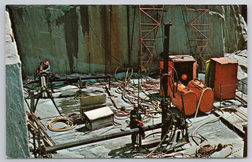 Rock of Ages Granite Quarry Barre Vermont Postcard - Mining Industry