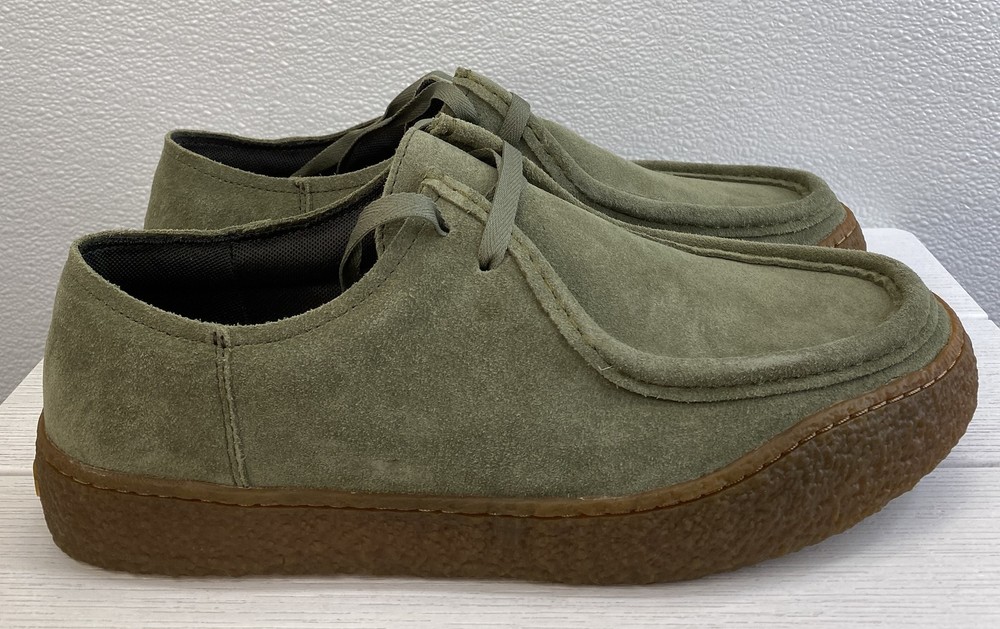 Camper Peu Terreno Shoes Men's Size US11 EU45 Green Suede Lace Up Round Toe