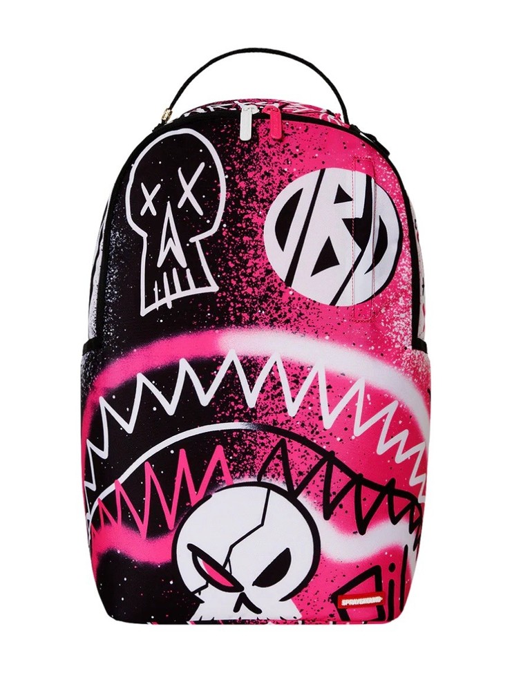 NEW SPRAYGROUND SURE WHY NOT DLXR BACKPACK LIMITED EDITION BOOKBAG PINK SKULLS