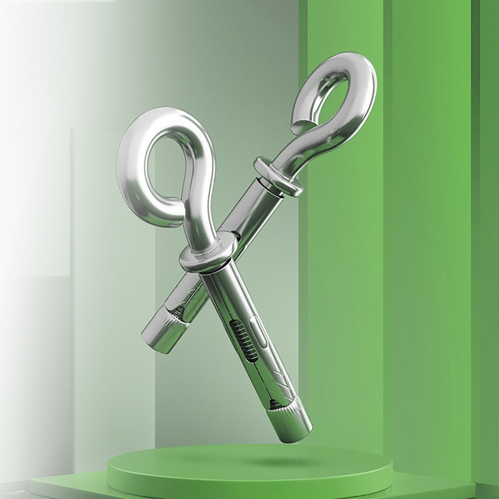 Stainless Steel A2 Class 4.8 Eye Bolt Hook for Concrete Brick Expansion Anchors