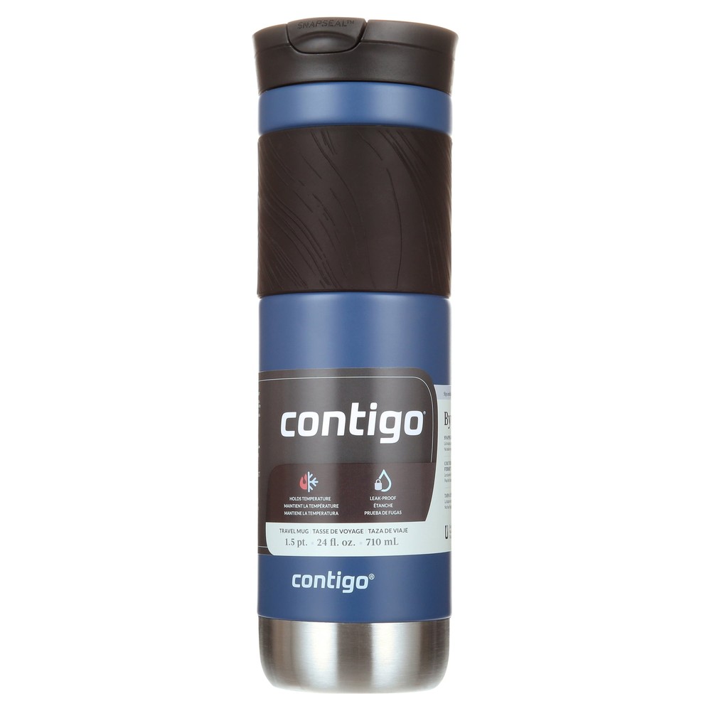 Byron 2.0 Stainless Steel Travel Mug with SNAPSEAL Lid and grip Blue, 24 fl oz.
