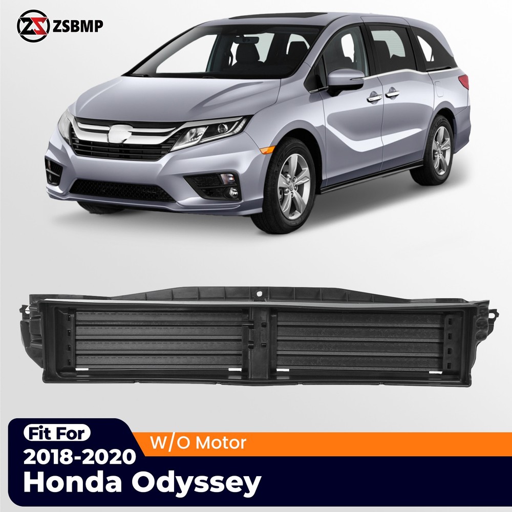 Front Grille Radiator Air Shutter Assembly For 2018-2020 Honda Odyssey w/o Motor