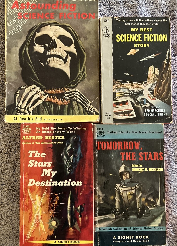 4 Lot Sci-Fi, Science Fiction Vintage Paperbacks
