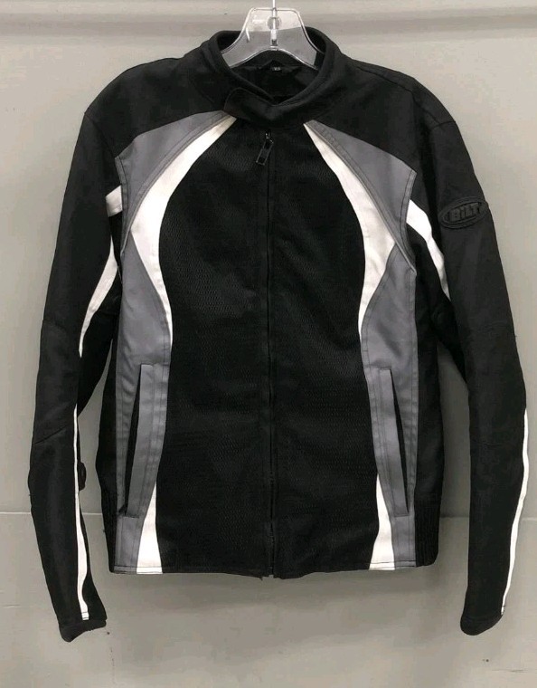 Bilt Women's Black/Gray Motorcycle Jacket - Size XS
