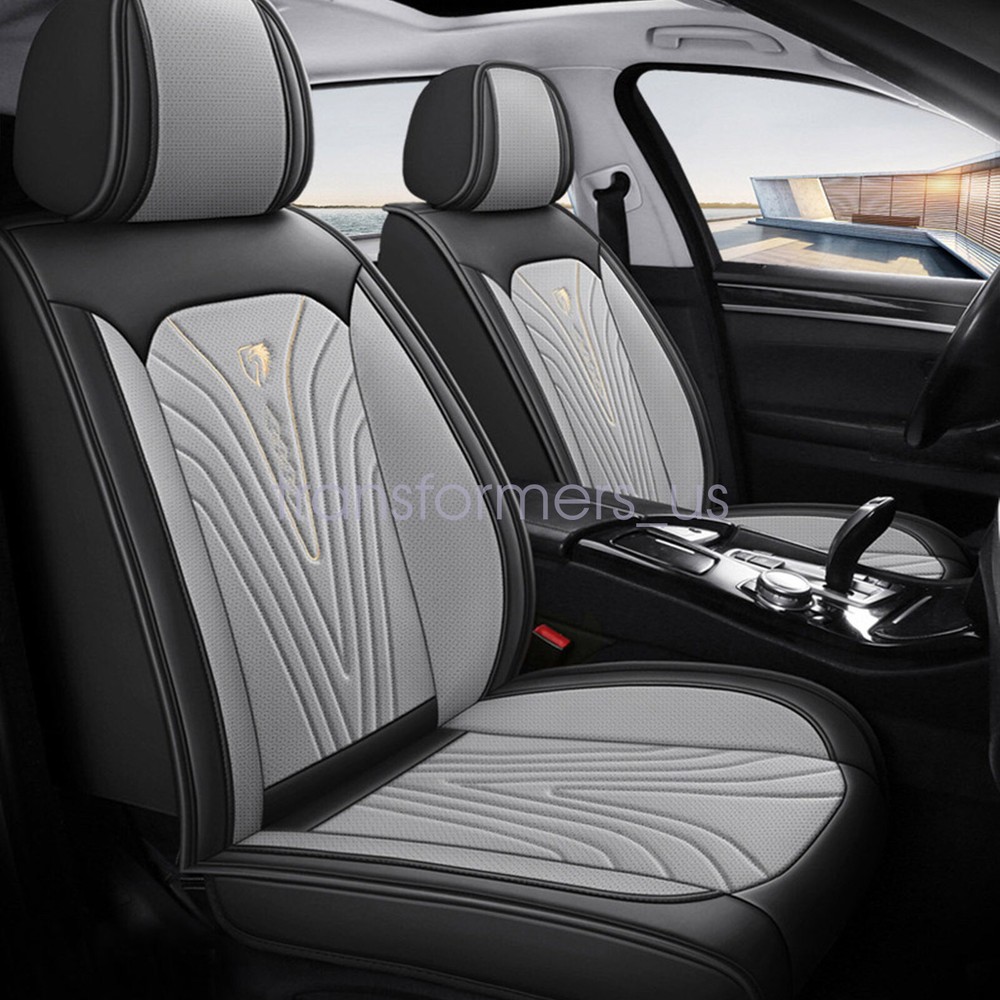 For Honda CRV CR-V Car Seat Covers Full Set Front &Rear PERF Protector Pad Gray