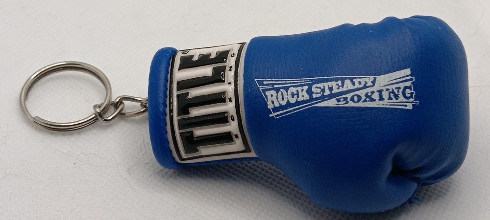 Rock Steady Boxing Glove Keychain   Free Shipping