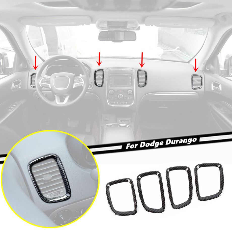 2011-2020 Dodge Durango Carbon Fiber AC Vent Console Trim Cover  
