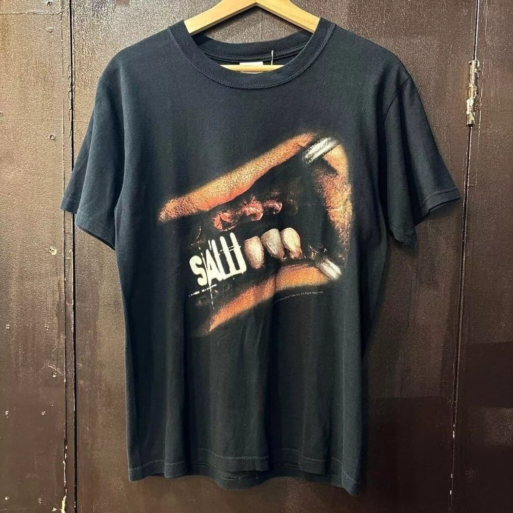 Saw III Movie T-shirt Basic Black Horror Graphic Unisex Tshirt Reprint S-5XL