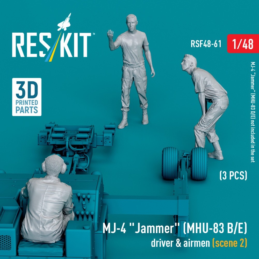 MJ-4 Jammer Driver Airmen Scene 2 1:48 3D Printed ResKit RSF48-0061