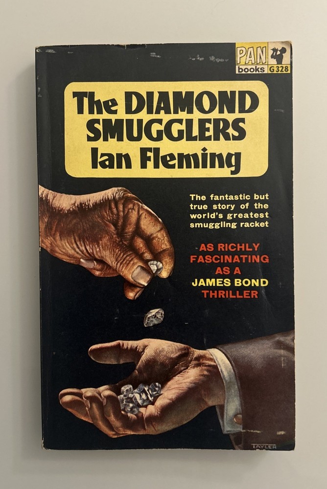 THE DIAMOND SMUGGLERS Ian Fleming vintage 1965 Pan UK paperback 2nd printing