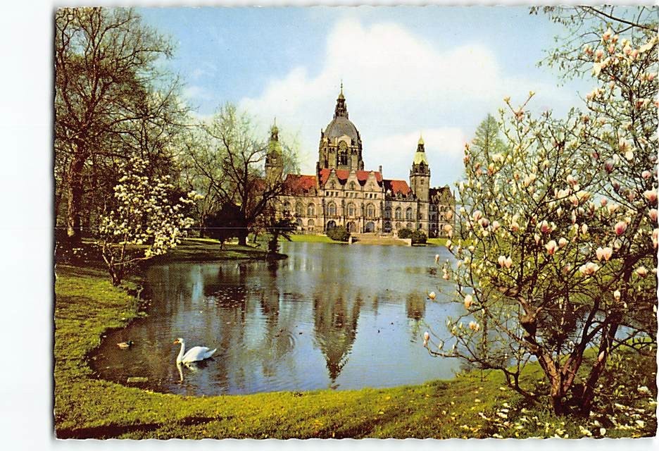 Postcard Neues Rathaus Hanover Germany