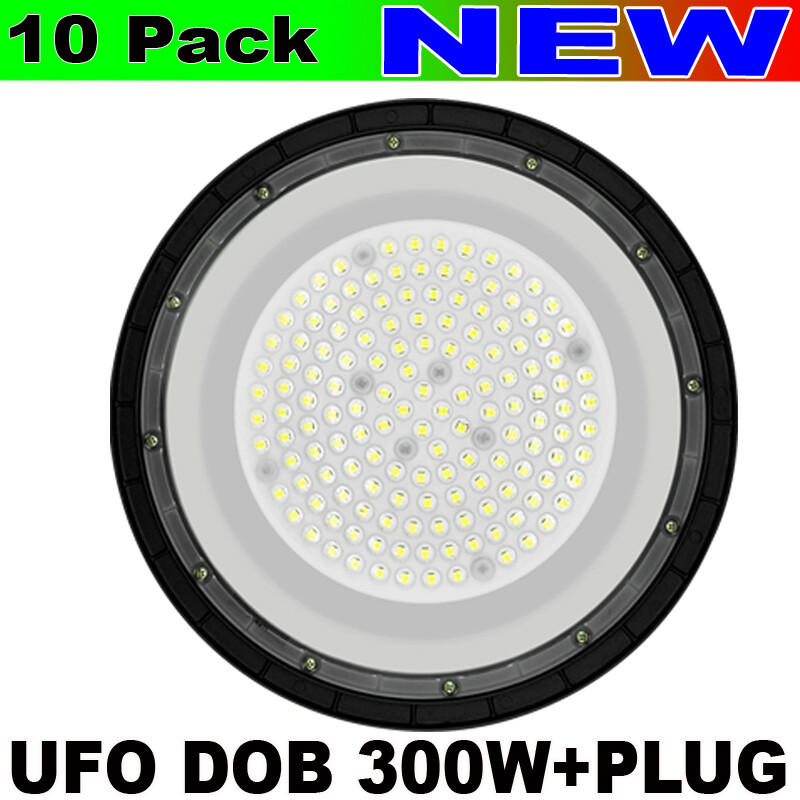 300 w DOB UFO light led Factory Commercial Warehouse Light Fixtures 10Pc 6500K