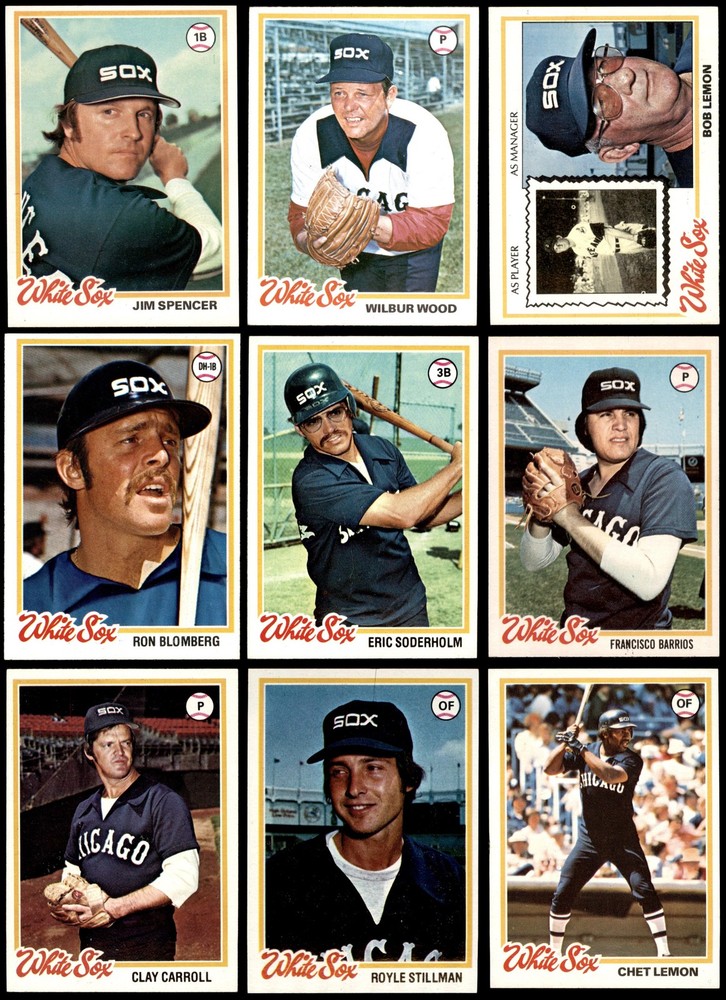 1978 Topps Chicago White Sox Near Team Set 6.5 - EX/MT+ 4433906 (30 / 32 cards)