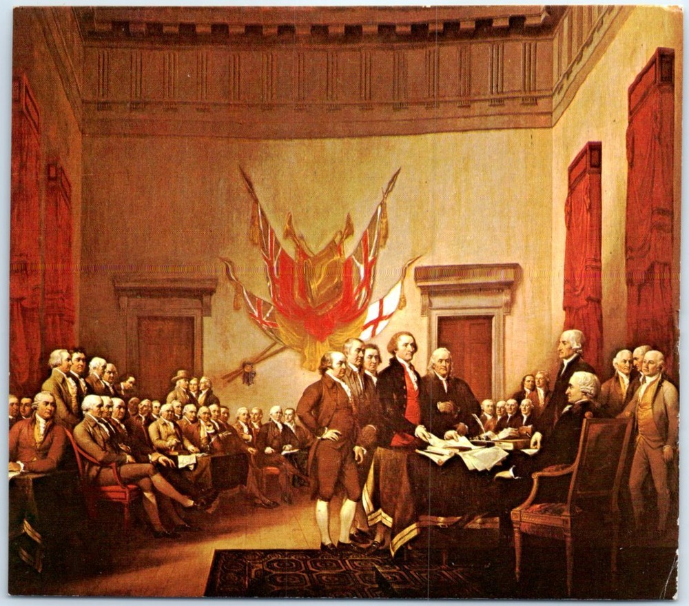 The Signing of the Declaration of Independence, Painting by John Trumbull