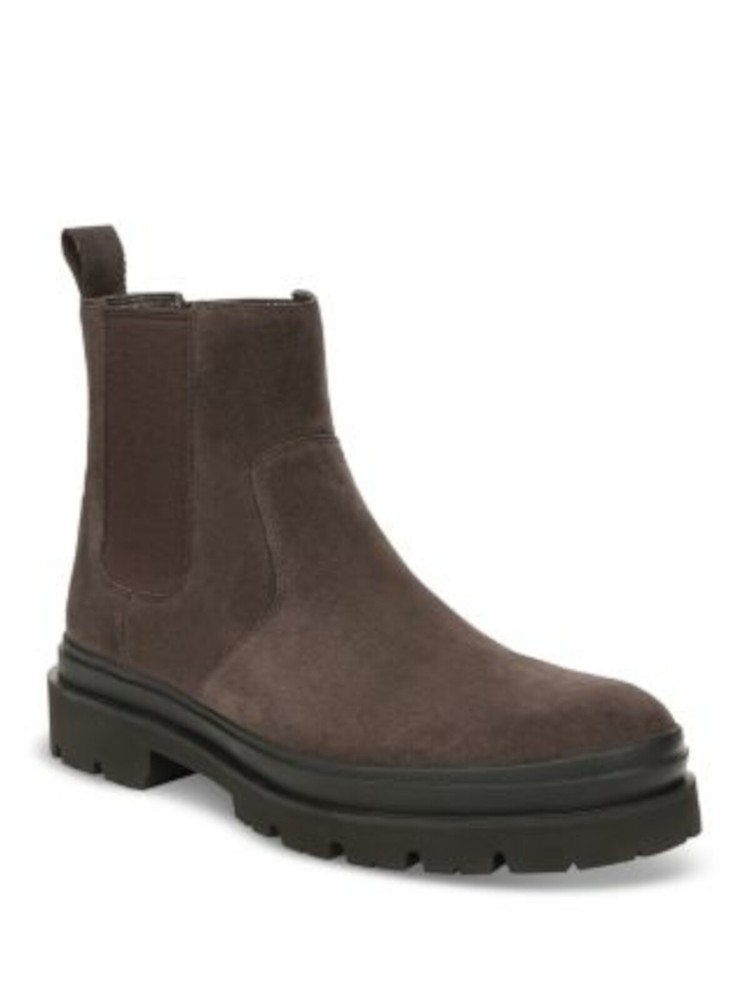 Vince Mens Brown Suede Chelsea Boot with 1-Inch Platform Heel Size 9.5 M