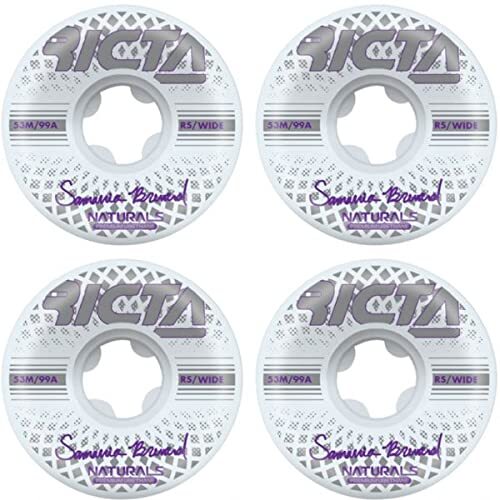 Ricta Samarria Brevard Reflective Naturals 53mm 99a Skate Wheels 4-Pack
