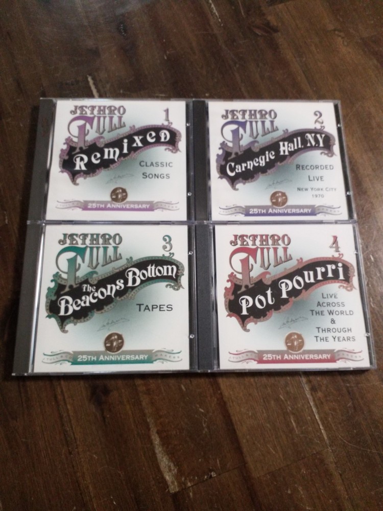 Jethro Tull 25th Anniversary Chrysalis Records Rock & Pop 4 x CD Box Set -No Box