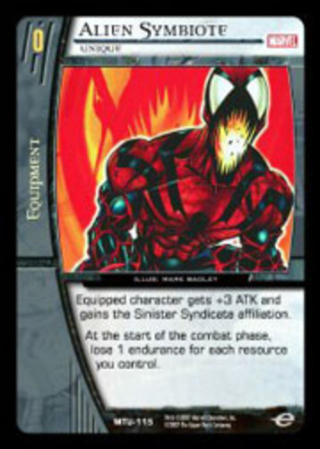 VS System: Alien Symbiote, Unique [Played] VS: Marvel Team-Up TCG CCG Classic Ma