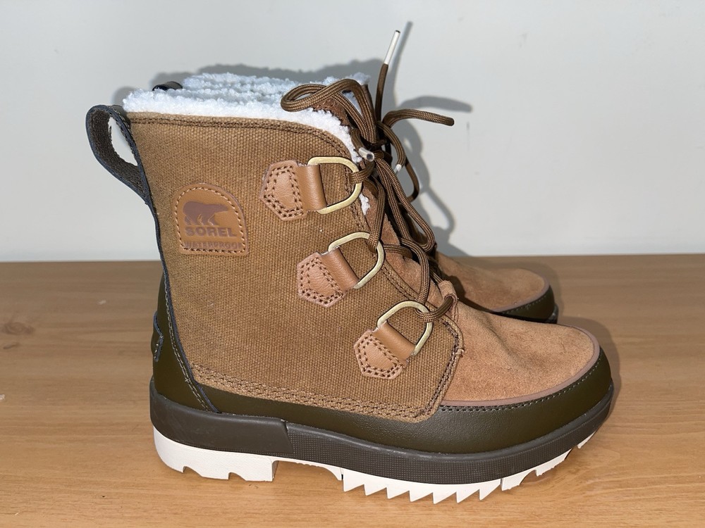 Sorel Womens Torino II Boot in Velvet Tan Olive Green Size 7 New MWT