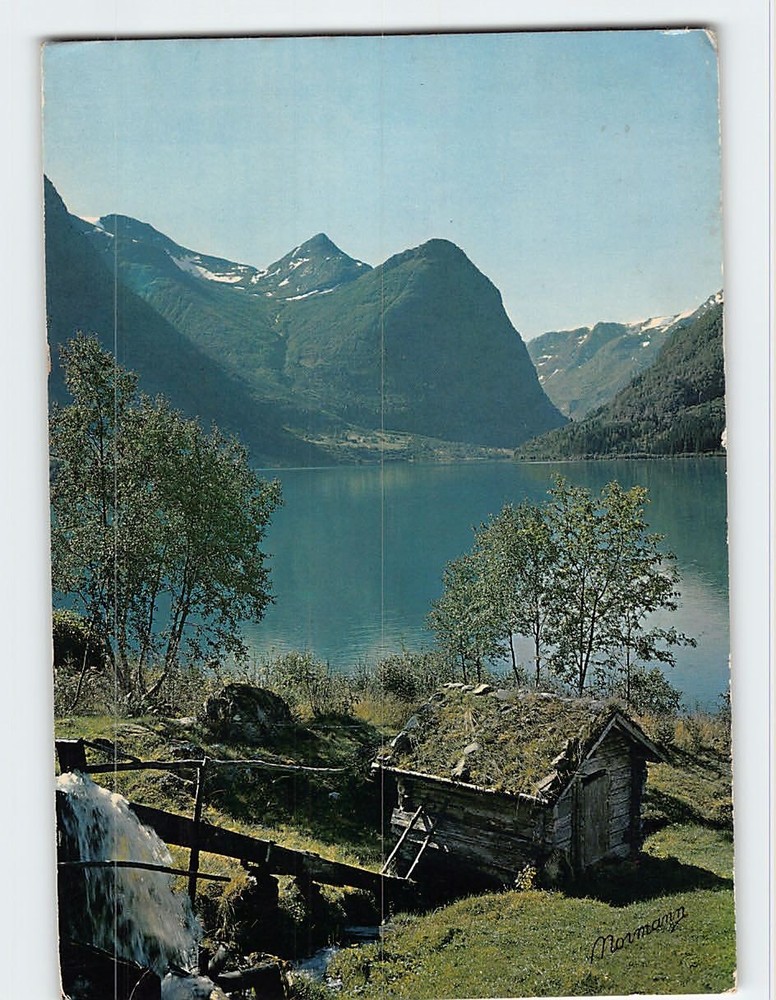 Postcard Lake Oldevatn Nordfjord Olden Norway