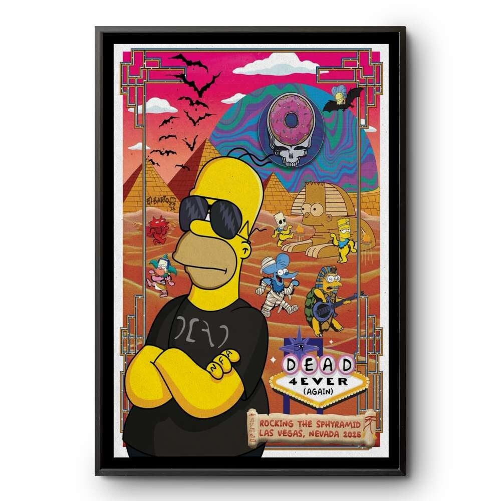 Dead Company 2025 Las Vegas Poster Rocking The Sphyramid