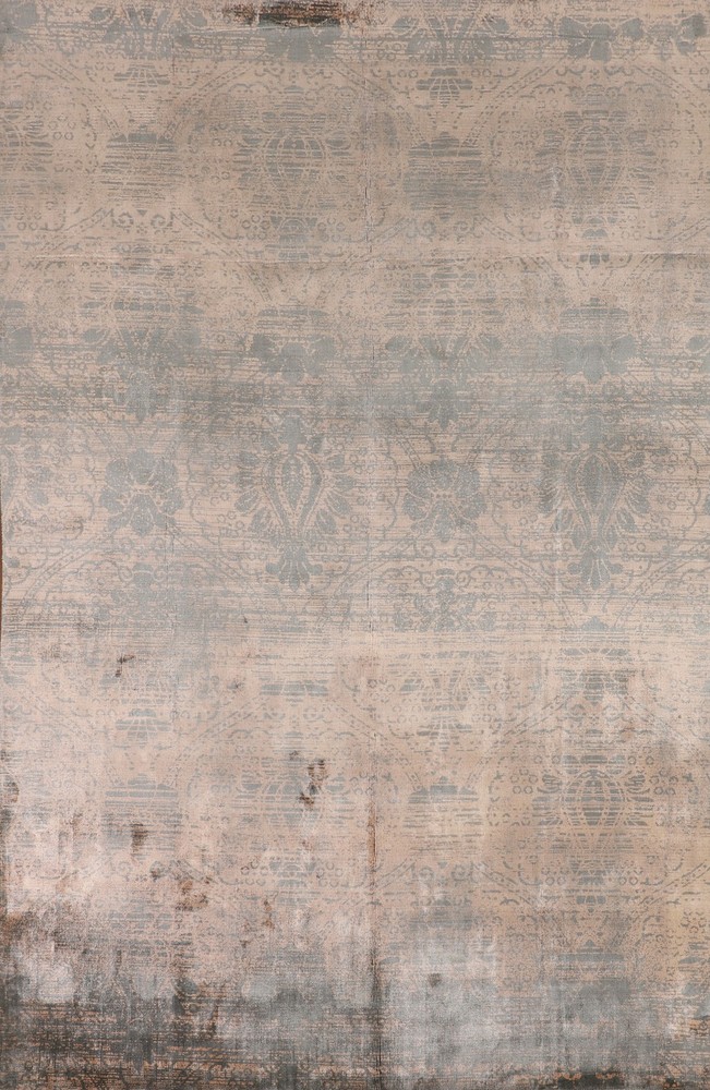 Abstract Wool Modern 7x10 Hand-Knotted Oriental Area Rug for Living Room-image