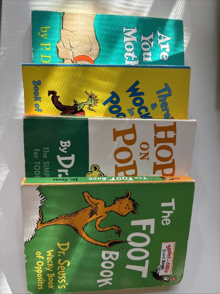 4 Dr. Seuss Books For Kids: Bright And Early Board Books (hardcover) -Good