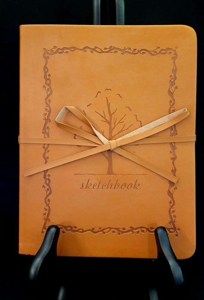 Artist Loft Leather Sketchbook - 6x8 Acid-Free Paper 80 Sheets-image