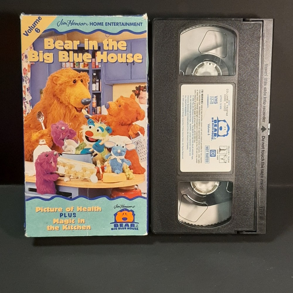 Bear in the Big Blue House Volume 6 VHS 1999 Works Picture Of Health